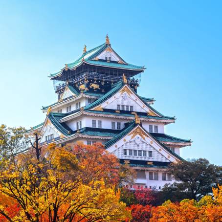 Osaka Castle Illuminated at Night A Stunning Historic Landmark