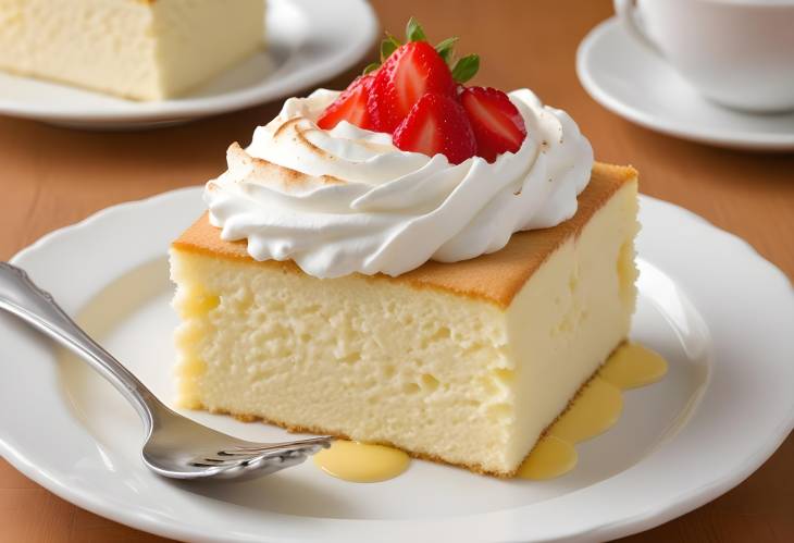 Pastel de Tres Leches Treat Classic Sponge Cake with Three Milks and a Creamy Topping