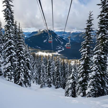 Peak to Peak Gondola Adventure in Whistler Mountains  Vancouver BC, Canada