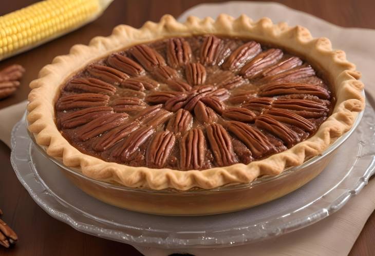 Pecan Pie Rich and Sweet Pie with Pecans, Sugar, and Corn Syrup, A Timeless Classic