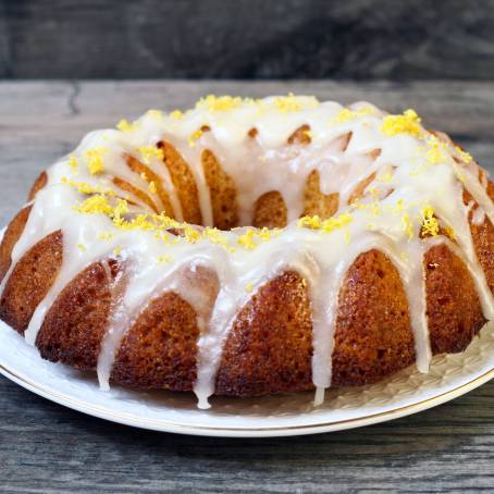 Perfect Lemon Bundt Cake with a Drizzle of Powdered Sugar Glaze