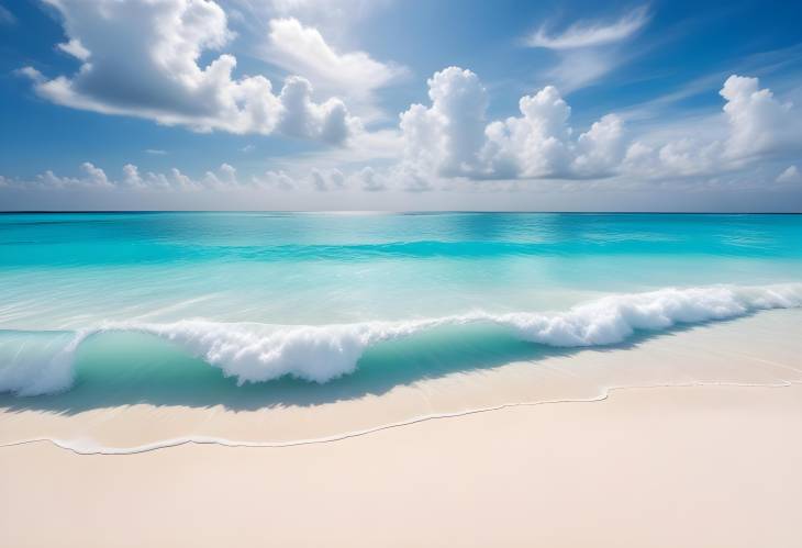 Perfect Maldives Beach White Sand and Calm Turquoise Ocean