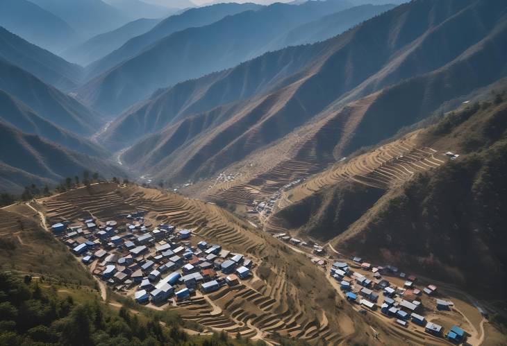 Phidim Hill Station Aerial View Panchthar, Nepals Scenic Retreat