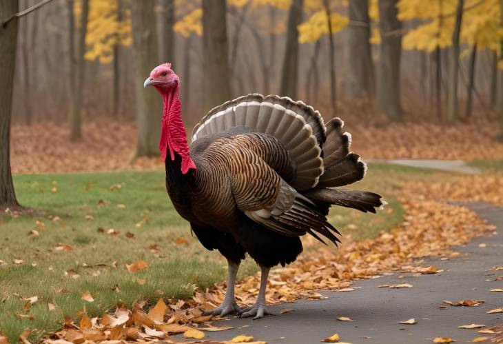 Philadelphia Suburbs Strutting Tom Turkey and Urban Wildlife