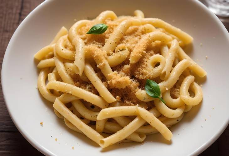 Pici with Garlic and Bread Crumbs Rich Hand Rolled Pasta with Garlic and Crispy Bread Crumbs