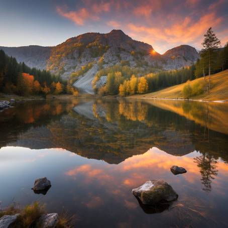 Polands Famous Mountain Pond at Sunrise A Natural Masterpiece