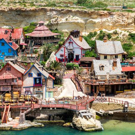 Popeye Village in Malta Cinematic Coastal Wonderland