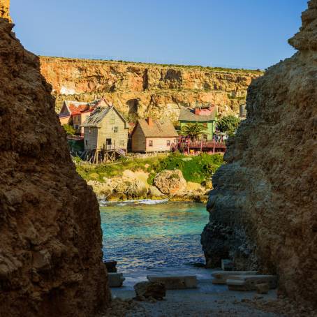 Popeye Village Malta Coastal Beauty  Vibrant Scenes