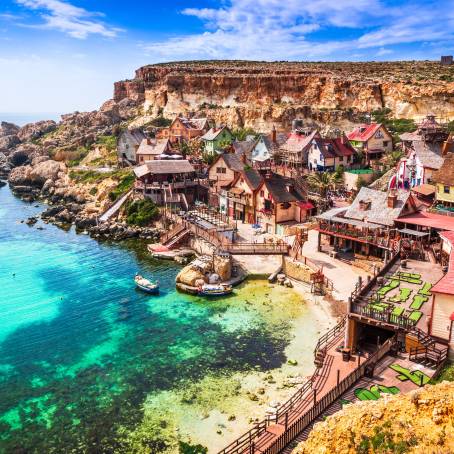 Popeye Village, Malta Vibrant Coastal Charm  Cinematic Appeal