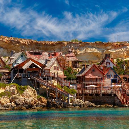 Popeye Village, Malta Vibrant Coastal Village  Whimsical Charm