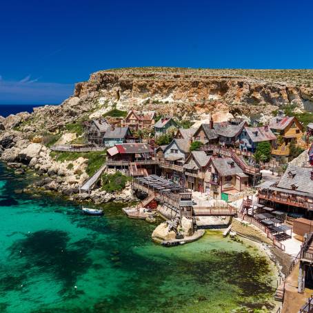 Popeye Village, Malta Whimsical Coastal Haven with Vibrant Scenery