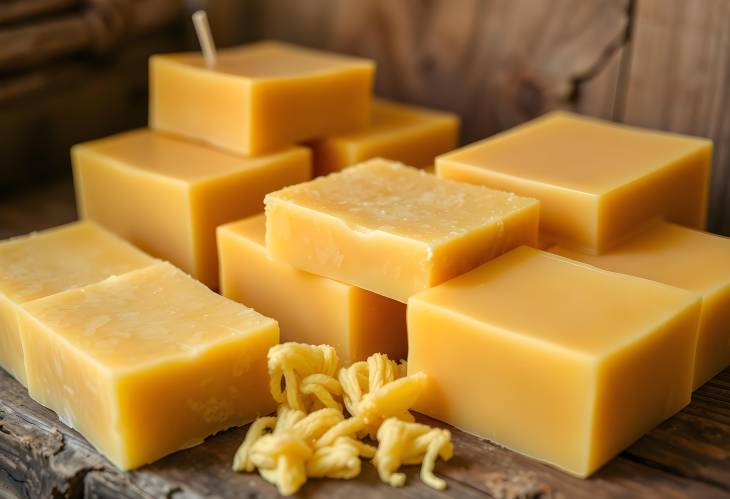 Pure and Natural Beeswax Blocks The Foundation of Handmade Candle Making