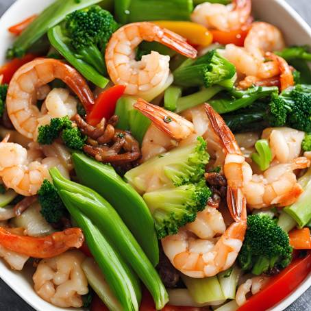 Quick and Easy Chinese Shrimp Stir Fry with Mixed Vegetables