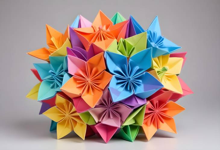 Rainbow Kusudama Colorful Origami Flowers for Stunning Decor