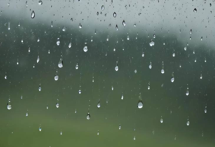 Raindrops and Reflections A Quiet Moment in Nature