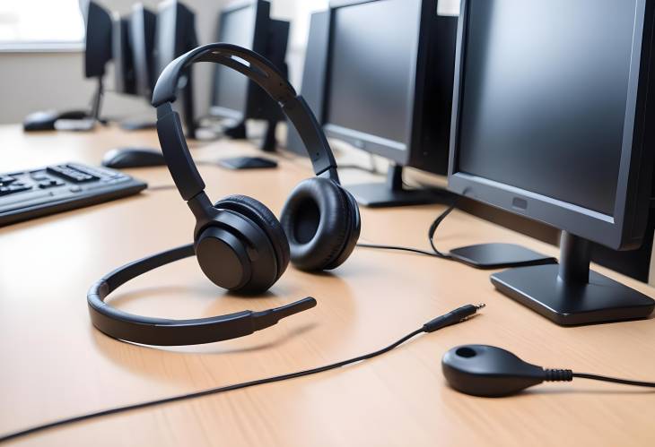 Ready for Service Call Center Headset and Equipment for Professional Customer Support