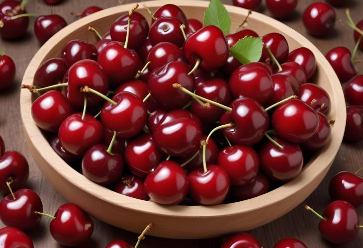 Red and Black Cherry Small Juicy Fruit with Sweet or Tart Flavors,