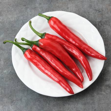 Red Cayenne Pepper Isolated on White Background Hot and Vibrant