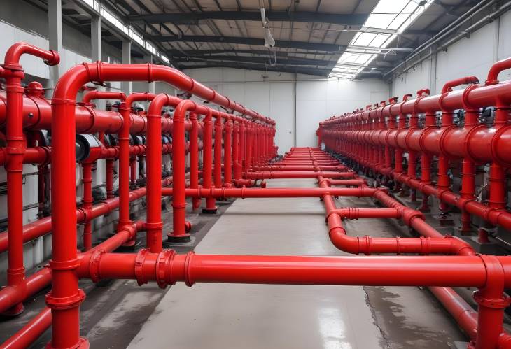 Red Fire Water Supply Pipeline Key Component in Fire Fighting Infrastructure