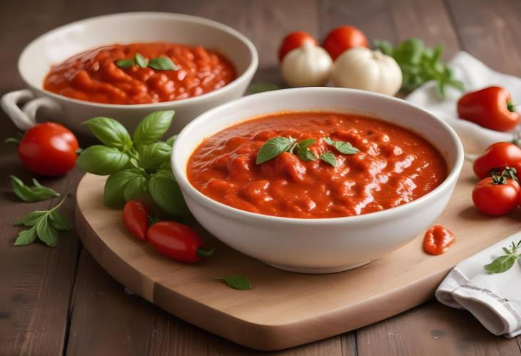 Red Pepper and Tomato Sauce Rich and Robust Blend of Red Peppers and Tomatoes, Perfect for Any Dish