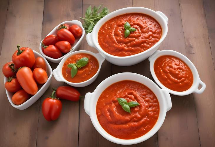 Red Pepper and Tomato Sauce Savory and Robust Blend of Red Peppers and Tomatoes for Any Culinary