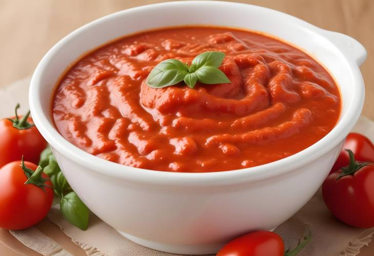 Red Pepper and Tomato Sauce Savory and Robust Sauce Combining Red Peppers with Tomatoes for Rich