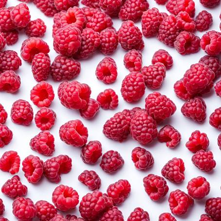 Red Raspberries Fresh Background for Nutritional Diet Plan