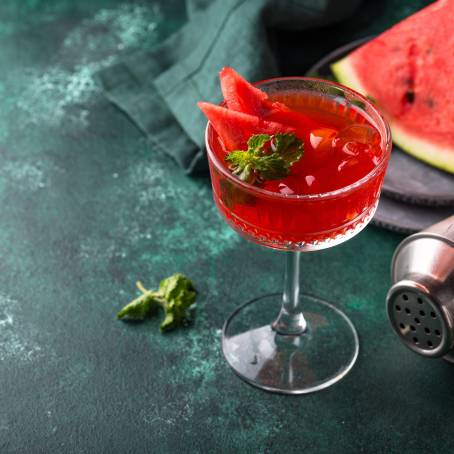 Refreshing Watermelon Juice and Smoothie Close Up for a Perfect Summer Drink