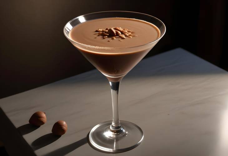 Rich Chocolate Hazelnut Martini in Hard Light A Smooth and Creamy Indulgence