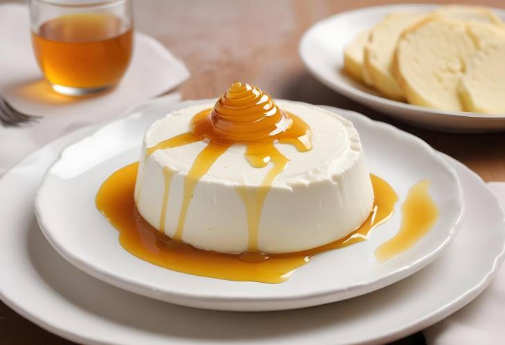 Rich Warm Ricotta with a Drizzle of Golden Honey for a Sweet Finish