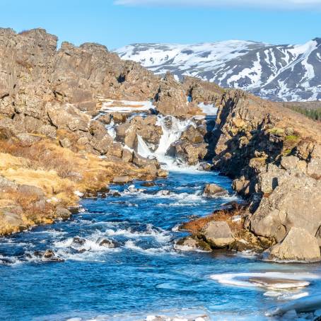 Riverscape in Thingvellir National Park