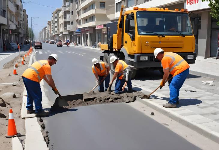 Road Repairs in Kayseri, Turkey Urban Planning Project on August 15, 2014