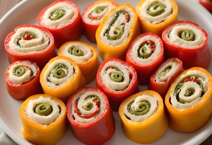 Roasted Pepper Rolls Elegant and Savory Rolls with Tender Roasted Peppers and Flavorful Fillings