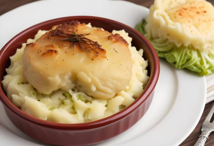 Rumbledethumps Scottish Mashed Potatoes and Cabbage Baked to Perfection