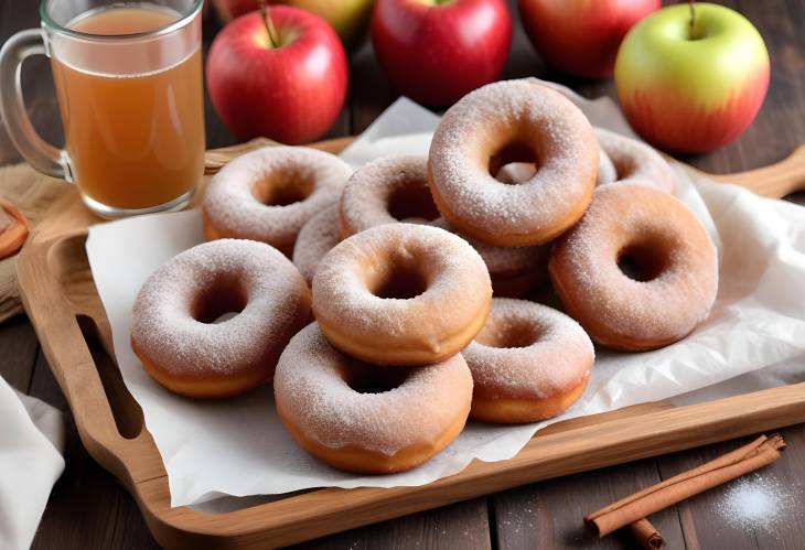 Rustic Cider Donuts with a Sweet Cinnamon Coating