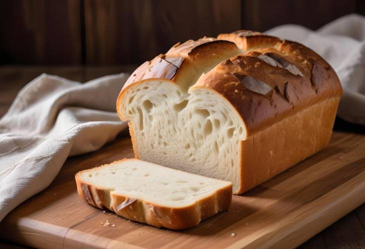 Rustic Homemade Bread Loaf with Crispy Crust