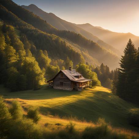 Rustic Retreat Farmhouse Amidst the Mountains