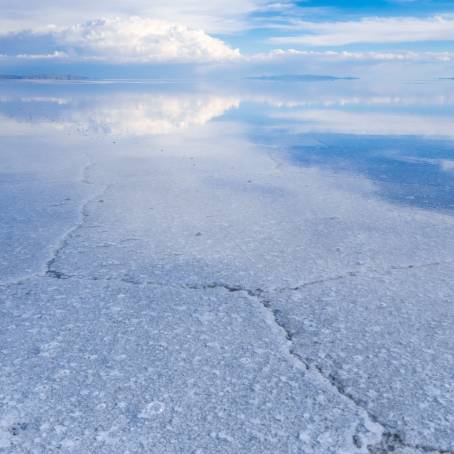 Salar de Uyuni Geothermal Honeycomb Salt Lake