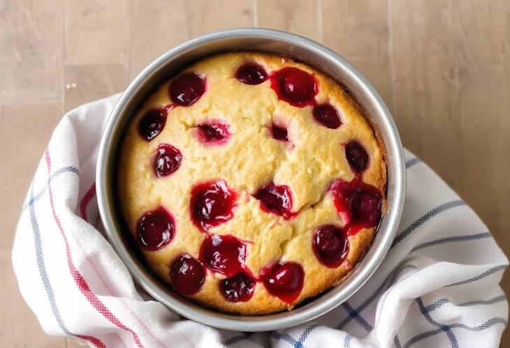 Satisfying Sweets Cherry Sponge Cake in Tin