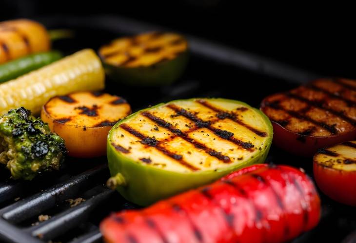 Sauteed Sensation Close Up of Grilled Vegetables