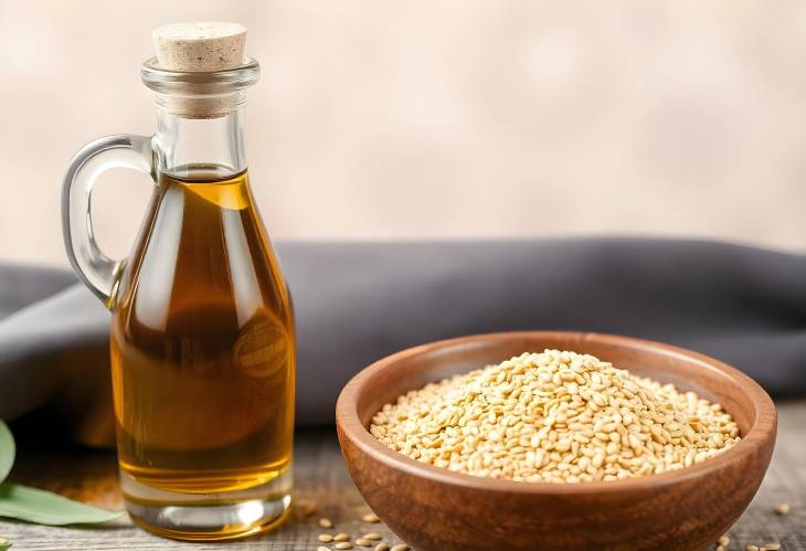 Savoring Simplicity Sesame Oil and Seeds in Nature