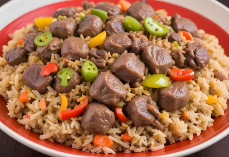 Savory Dirty Rice with Spicy Chicken Livers, Onions, and Bell Peppers