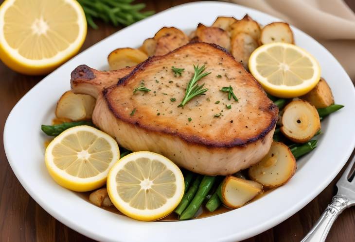 Savory Garlic Lemon Baked Pork Chops Tender and Flavorful Dish