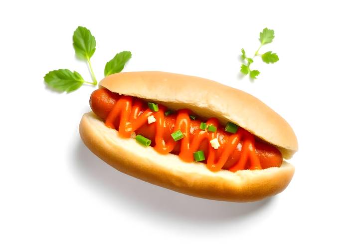 Savory Hot Dog Ready to Enjoy