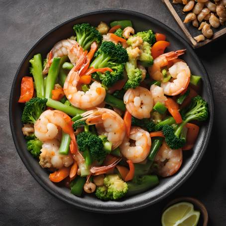 Savory Shrimp Stir Fry with Chinese Mixed Vegetables