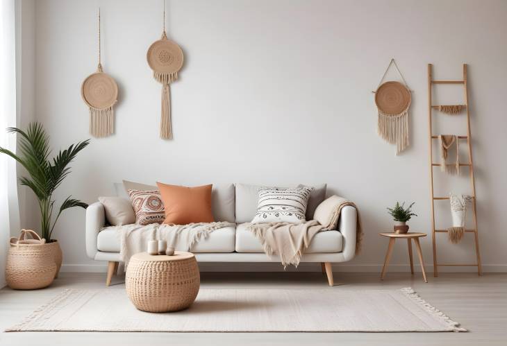 Scandinavian Boho Home Minimalist Furniture and Home Staging for a Modern Interior Design