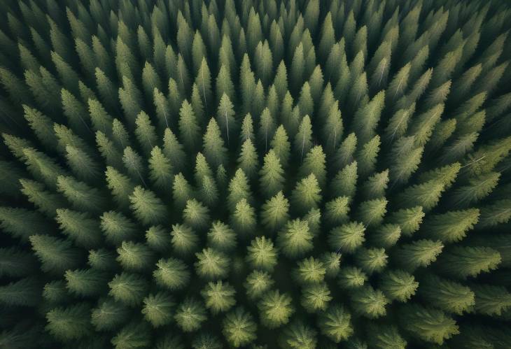 Scenic Aerial Top View of Green Forest in Rural Finland  Summer Drone Photo