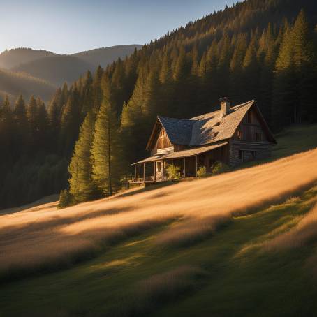 Scenic Farmhouse Embracing Nature in the Mountains