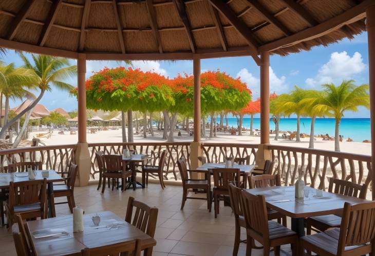 Scenic OpenAir Cafe in Aruba Enjoy Coastal Views and Tropical Atmosphere