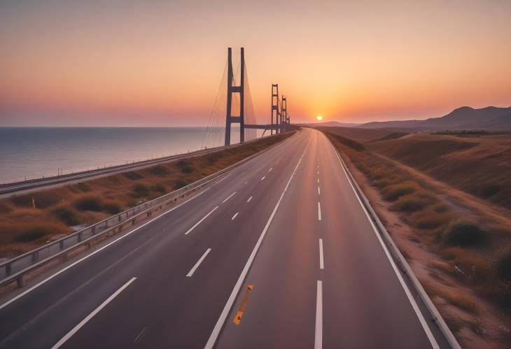 Scenic Sunset on Turkeys Coastal Highway Summer Road Adventure